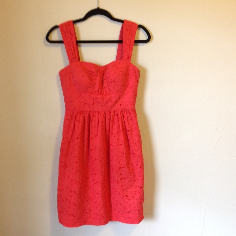 Lace coral dress